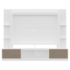 Rack Estante com Painel Tv 65 e 2 Portas Oslo Branco