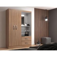 Guarda Roupa Capelinha Solteiro 2 Portas 2 Gavetas Premium Demolição