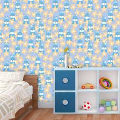 Papel de Parede Infantil Auto Adesivo Lavável Coelho