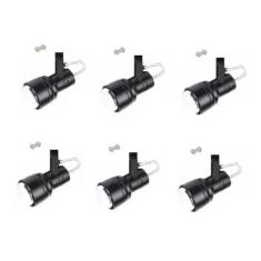 Kit 6 Spot Trilho Perfilado Eletro calha Par20 Bulbo OL4 - Hiperlight