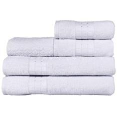 Jogo De Banho Toalhas Magic 5 Peças Branco - CASA SCARPA