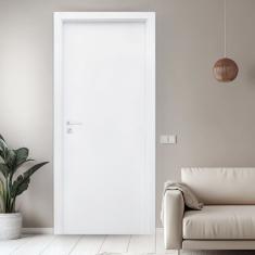 Porta Lisa Uv Batente Regulável 13cm A 19cm Guarnição 5cm 102cm X 210cm Direito Rodam