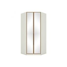 Guarda Roupa Closet De Quarto De Canto Oblíquo Seletto Mc06 C- 2 Portas E 3 Gavetas C- Espelho Areia-jequitibá - Henn