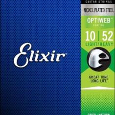 Encordoamento 010 Light Heavy Guitarra Optiweb Elixir