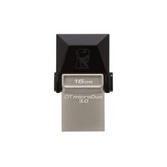 Kingston Digital 16 GB Data Traveler Micro Duo USB 3.0 Micro USB OTG (DTDUO3/16 GB), Preto