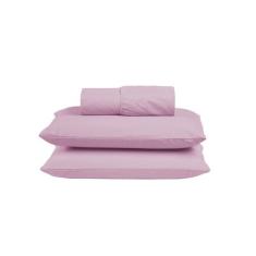 Jogo de Cama Box Queen 03 Peças Liso 100% Algodão Linha Prime Percal 3