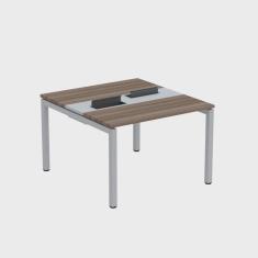 Mesa Plataforma Dupla com Pé de Aço para Coworking 110x120 Pdc11/12/2p