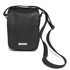 Bolsa Feminina De Couro Le Voyage Pequena Leve Alça Tiracolo, Preto