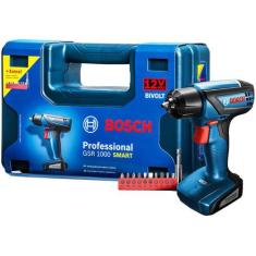 Parafusadeira Furadeira à Bateria 12V Bosch GSR 1000 SMART, Bivolt