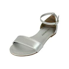 Rasteira Luiza Sobreira Couro Prata Mod. 2043