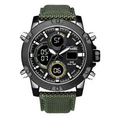 Relógio Masculino Smael 1325 Esportivo à prova d água (Verde)