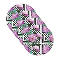 Sousplat Geométrico Floral - NSW, 4 Peças, com base