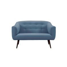 Sofá Retrô Noruega 2 Lugares - Azul Jeans