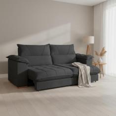 Sofá Retrátil e Reclinável 3 Lugares 250cm Italia - Kasacomigo Estofad