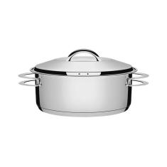 Caçarola Rasa Inox Solar 24cm 4,7L Tramontina