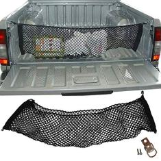 Rede CargoBag Elástica de Contenção Bagagem Para Caçamba de Pickup Pick Up CargoNet Preta Universal