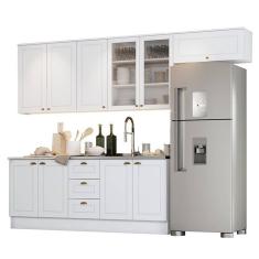 Cozinha Completa Americana 5 Peças com Vidro - Móveis Henn