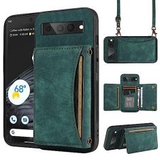 Capa de celular para Google Pixel 7 Pro 5G capa carteira com alça de ombro transversal e porta-cartão de crédito de couro bolso fino suporte acessórios para celular Pixel7Pro Pixel7 XL Seven 7Pro 6.7