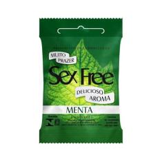 Preservativo Sex Free Delicioso Aroma 3 Unidades (Único, Menta)