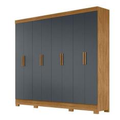 Guarda Roupa 8 Portas Diplomata Freijó Cinza 911031 Moval