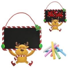 Quadro Enfeite Decoração de Natal Lousa Porta Recados Parede - Inter, 