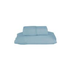 Jogo de Lençol Dia A Dia Liso 2 Peças Solteiro 80% Algodão / 20% Polié