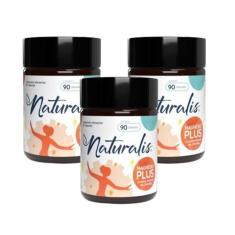 Magnésio Plus Naturalis Vitaminas 90 Cápsulas Kit 3 Potes