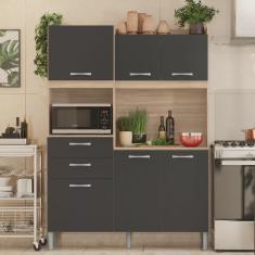 Armario De Cozinha 6 Portas 2 Gavetas Harmonia