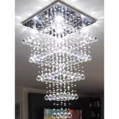 Lustre de cristal para sala, com 80 cm de altura E lustre com 20CM de altura grátis