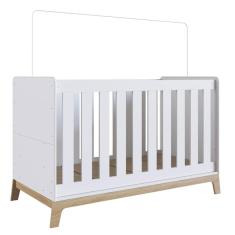 Berço 3 em 1 com Colchão Branco com Itapuã Completa Móveis