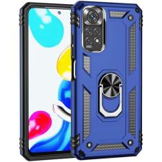 SORAKA Capa para Xiaomi Redmi Note 11 com suporte para anel Capa Slim Fit de TPU macio Capa Redmi Note 11S com placa de metal para suporte magnético de telefone para carro