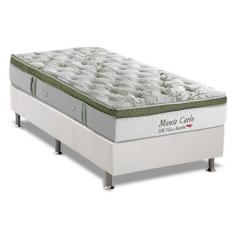 Cama Box Solteiro: Colchão Molas MasterPocket Ensacadas Herval Monte C