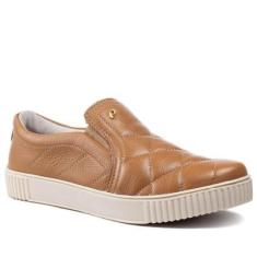 Tênis Pegada Slip On Feminino Couro-Feminino