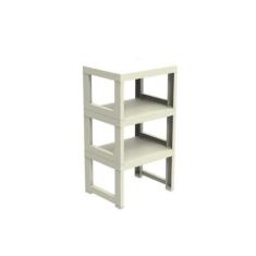 Estante Demi Quadra com 3 Prateleiras - Organize, Fendi