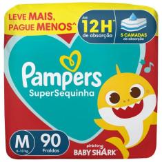 Fralda Supersequinha Pampers Jumbo M 90 Unidades, M, 90