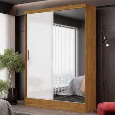 Guarda-Roupa Belem Plus 2 Portas de Correr 2 Gavetas com Espelho