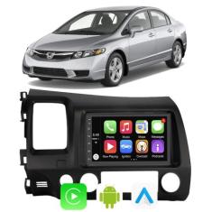 Kit Central Multimidia Android Auto Carplay Civic 2007 2008 2009 2010 