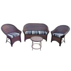 Conjunto de Sofá Fibra Sintética Bali Promo - 1 Sofá 2L + 2 Poltronas 