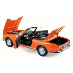Miniatura Norev Peugeot 504 Cabriolet 1970 Laranja Esca 1/18, Laranja