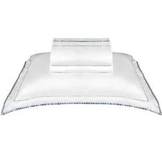 Jogo De Cama Queen The Public Cinza 300Fios Alg Egípcio