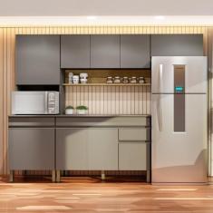 Armários para Cozinha com Balcão e Tampo Line 150cm - Kits Paraná