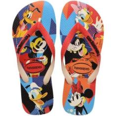 Chinelo Havaianas Disney Stylish Masculino - Branco e Vermelho - 39/40-Masculino