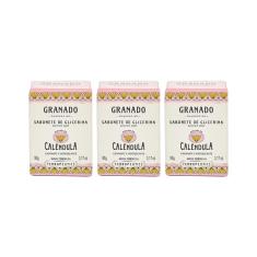 Sabonete Granado 90G Glicerina Calendula-Kit C/3Un
