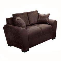 Sofá 2 Lugares Super Macio Fortaleza Finezzi Chocolate