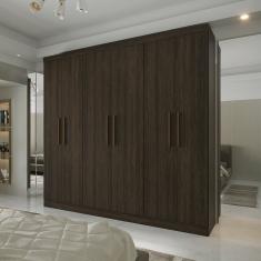 Guarda Roupa 6 Portas 4 Gavetas Supreme Capuccino