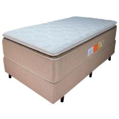 Cama Box Solteiro + Colchão Emperor Relaflex 88x188x59 Ortopédico