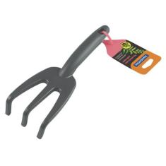 Ancinho com 3 Dentes para Jardinagem Tramontina em Plástico Grafite