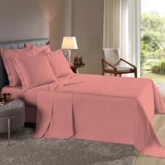 Lençol Super King 3 Peças Fronhas com Abas Percal 180 fios - Dryka Enx