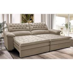 Sofá Retrátil e Reclinável 2,12m Molas Ensacadas Cama inBox Alemanha d