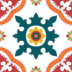 Adesivo De Parede Azulejo Português Kit 30 Unid De 15cm Cada